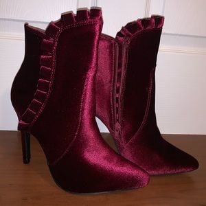 Burgundy Latrice Bootie